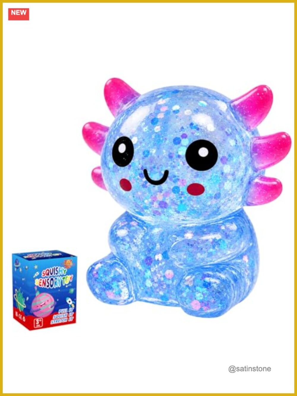 Stress Relief Fidget Toy, Soft Squishy Sensory Squeeze Toy